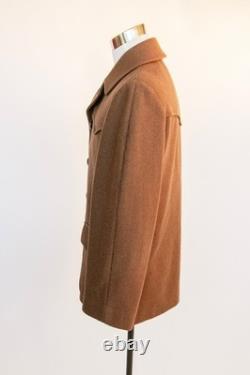 1970s Pendleton Wool Coat Western Brown Jacket Men's 42