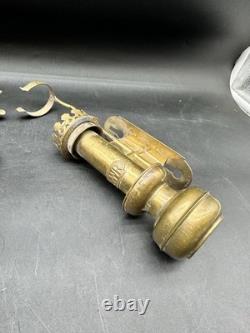 2 Antique Great Western Railway Brass Lamp Train Sconces NO GLASS READ