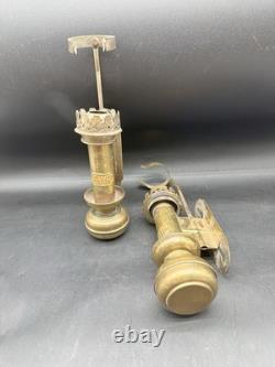 2 Antique Great Western Railway Brass Lamp Train Sconces NO GLASS READ
