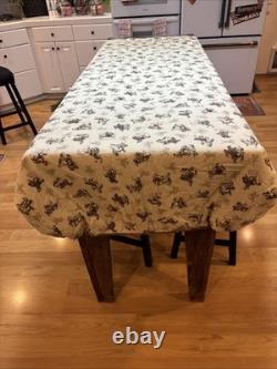 2 Vintage Cowboy Western Horse Twin Comforters & 2 Large Shams For 19x25 Pillows