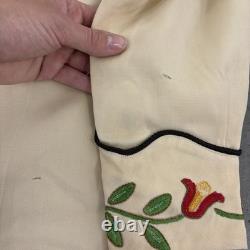 40's Chain Stitched Rockabilly Western Pearl Snap Shirt United Carr Size L