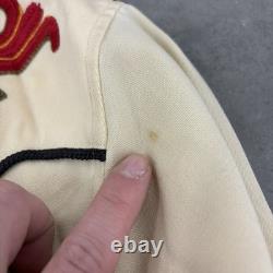 40's Chain Stitched Rockabilly Western Pearl Snap Shirt United Carr Size L