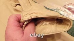 40's WESTERN JACKET LEATHER CREAM COLOR ACTUEL S. 42.44 M. IN USA VERY G. C