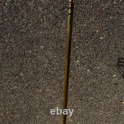 53in Rembrandt Lamps Floor solid brass jump horse antique lamp MCM western RARE