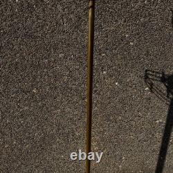 53in Rembrandt Lamps Floor solid brass jump horse antique lamp MCM western RARE