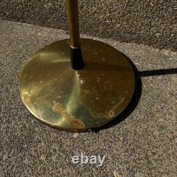 53in Rembrandt Lamps Floor solid brass jump horse antique lamp MCM western RARE