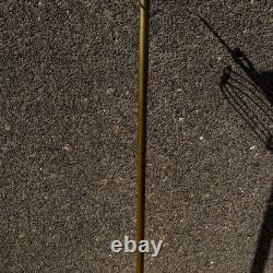 53in Rembrandt Lamps Floor solid brass jump horse antique lamp MCM western RARE