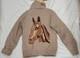 60's Cowichan Western Horse C&C Zip Lined 3lb Wool Sweater Jacket Shacket L