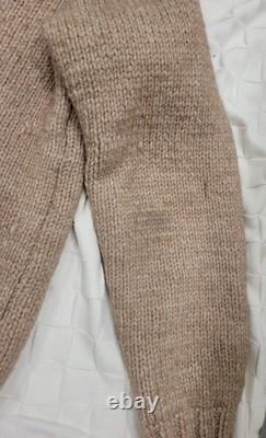 60's Cowichan Western Horse C&C Zip Lined 3lb Wool Sweater Jacket Shacket L