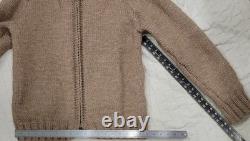 60's Cowichan Western Horse C&C Zip Lined 3lb Wool Sweater Jacket Shacket L