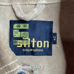 60s vintage Silton of California Western Style Suede Jacket Tan size 42