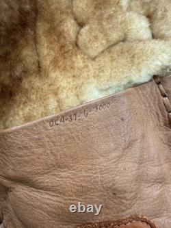 70's Arturo Arocha Mealys Pitic Shearling Native American Western Jacket Coat, L