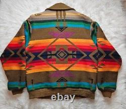 70s Vintage Pendleton High Grade Western Wear Jacket Large Aztec Coat Distressed