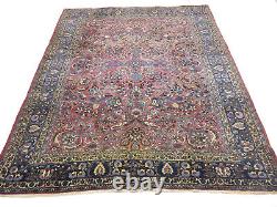 9X12 Semi Antique Classic Floral Large Vintage Oriental Rug Wool Carpet 8'8X11'6