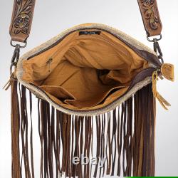 AD American Darling Messenger Hand Tooled Hair On Genuine Leather Western Women