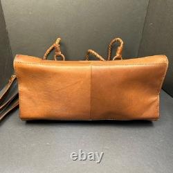 American Darling Tooled Leather Double Handle Strap Conceal Carry Purse Bag Tote