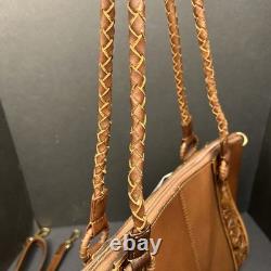 American Darling Tooled Leather Double Handle Strap Conceal Carry Purse Bag Tote