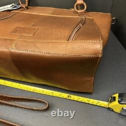 American Darling Tooled Leather Double Handle Strap Conceal Carry Purse Bag Tote