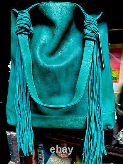 American Darling Tote Beautiful Thick Supple? Full Leather Removable Tassels NWT