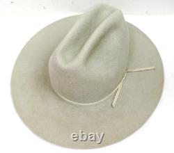 American Hat Company Gray 3X CLEAR BEAVER Cowboy Sz 7 3/8 Stelzigs Western VTG