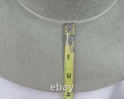 American Hat Company Gray 3X CLEAR BEAVER Cowboy Sz 7 3/8 Stelzigs Western VTG