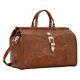American West Unisex Retro Romance Duffel Travel Bag Antique Brown
