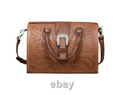 American West Western Handbag Classic Satchel Antique Brown 6665501