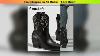Aneikeh Autumn Winter Vintage Embroidered Large Western Cowboy Boots New Style Coarse Heel Pointed