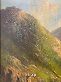 Antique 1940s Southwest Grand Canyon Arizona Plein Air Landscape Oil Painting