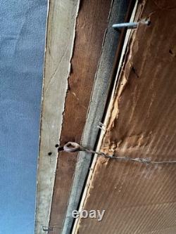 Antique 19th Century Signed European Rococo Revival Oil Painting Court Scene