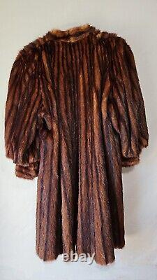 Antique 60s Frederick & Nelson Real MINK Coat 44 Long Silk Lining Medium RARE