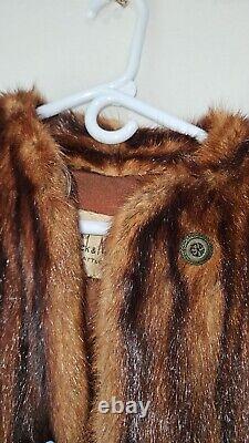 Antique 60s Frederick & Nelson Real MINK Coat 44 Long Silk Lining Medium RARE