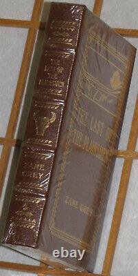 Antique All Leather Bound THE LAST OF THE PLAINSMEN BY ZANE GREY