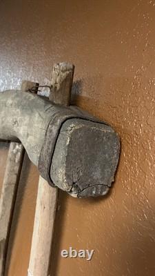 Antique Double Ox Yoke Large Ox Yoke Rustic Wood and Steel Double Ox Yoke