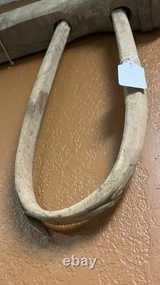 Antique Double Ox Yoke Large Ox Yoke Rustic Wood and Steel Double Ox Yoke