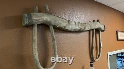 Antique Double Ox Yoke Large Ox Yoke Rustic Wood and Steel Double Ox Yoke