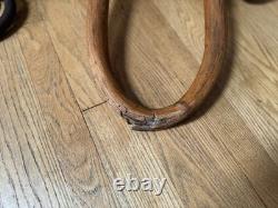 Antique Double Ox Yoke Large Ox Yoke Rustic Wood and Steel Double Ox Yoke