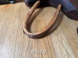 Antique Double Ox Yoke Large Ox Yoke Rustic Wood and Steel Double Ox Yoke