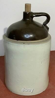 Antique Jug Western Stoneware No. 5 Crock 5 Gallon