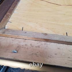 Antique Landscape Mountain Art Rustic Barn Print Thick BRONZE/GOLD Scroll Frame