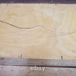 Antique Landscape Mountain Art Rustic Barn Print Thick BRONZE/GOLD Scroll Frame