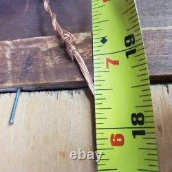 Antique Landscape Mountain Art Rustic Barn Print Thick BRONZE/GOLD Scroll Frame