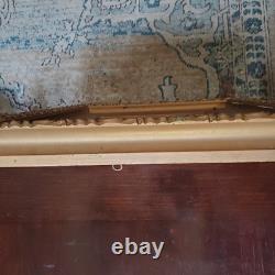 Antique Landscape Mountain Art Rustic Barn Print Thick BRONZE/GOLD Scroll Frame