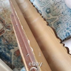 Antique Landscape Mountain Art Rustic Barn Print Thick BRONZE/GOLD Scroll Frame