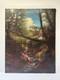 Antique Landscape Painting Creek Home Impressionist Peterson Mystery Large Oil
