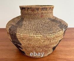 Antique Large Pima Native American Indian Basket 1890-1920 Stunning Design