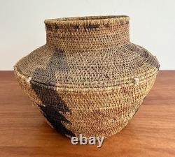 Antique Large Pima Native American Indian Basket 1890-1920 Stunning Design