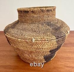 Antique Large Pima Native American Indian Basket 1890-1920 Stunning Design