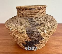 Antique Large Pima Native American Indian Basket 1890-1920 Stunning Design