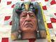 Antique Large carved wood American Indian with eagle headdress
